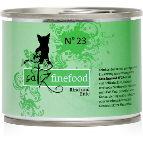 Catz finefood No.23 wołowina & kaczka 200g mokra karma dla kota