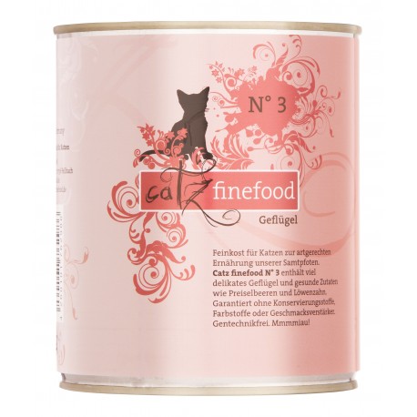 Catz finefood No.3 drób 800g mokra karma dla kota