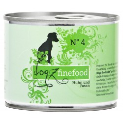 Dogz finefood No.4 kurczak & bażant 200g mokra karma dla psa