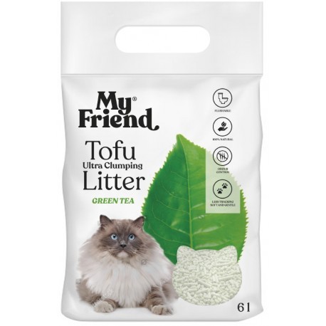 MyFriend Tofu Cat Litter Zielona Herbata 6l
