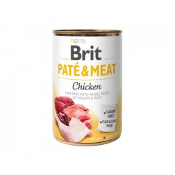 Brit Pate&Meat  Chicken 400g Karma mokra dla psa