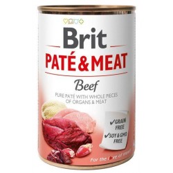 Brit Pate&Meat Beef 800g Karma  mokra dla psa