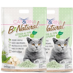 Cat & Rina Żwirek dla kota Tofu Zielona Herbata 5,5l  (2,45 kg)  Pakiet 2szt