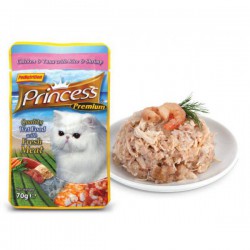 Princess Premium Kurczak Krewetki 70g mokra karma dla kota
