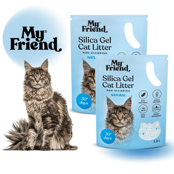 My Friend żwirek Silica Natural 3,8l Pakiet x2