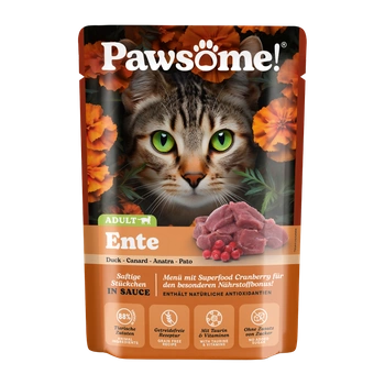 Pawsome Kaczka 85g saszetka dla kota 88% mięsa