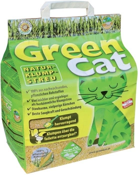 GrainCat zbrylający żwirek dla kota GreenCat Ekologiczny bezzapachowy 100% naturalny żwirek 12 L ( waga 4 kg)