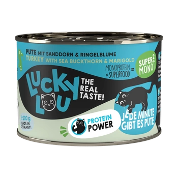 Lucky Lou SuperMono² mokra karma dla kota z mięsa indyka 200g