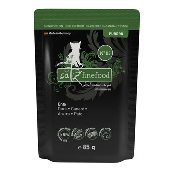 Catz finefood Purrrr N° 115 - kaczka 85g karma mokra dla kota