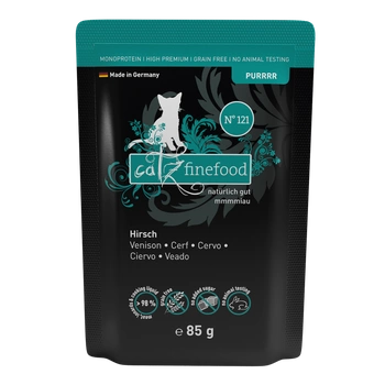 Catz finefood Purrrr N° 121 - Jeleń 85g karma mokra dla kota