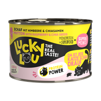 Lucky Lou SuperMono² mokra karma dla kota z mięsa Owca 200g bez zbóż