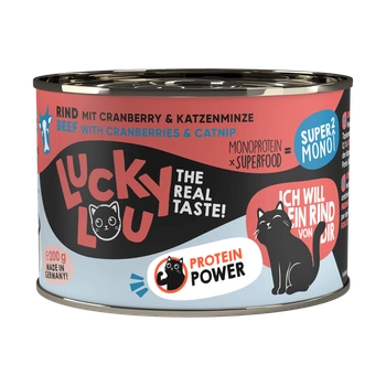 Lucky Lou Super Mono karma mokra wołowina 200g