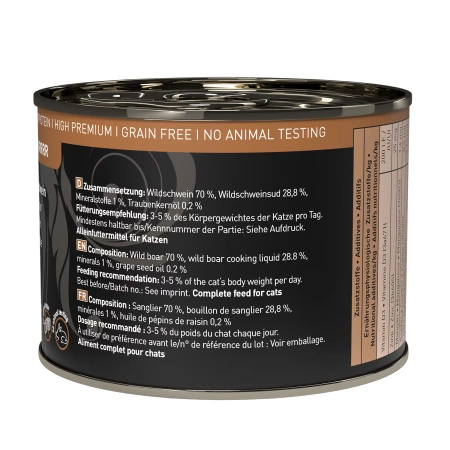 Catz finefood Purrrr No. 109 dzik 200g mokra karma dla kota