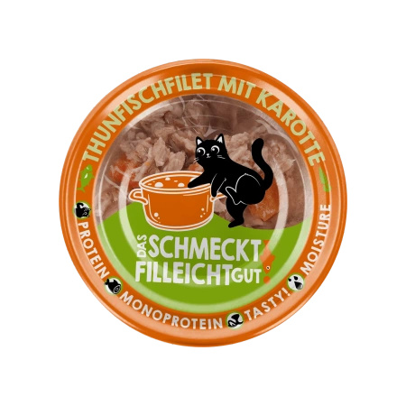 Lucky Lou Extra Food Tuńczyk z marchewką w puszce 70g wybredne koty