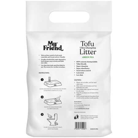 My Friend Tofu żwirek  zielona herbata 2,5kg