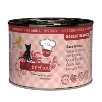 Catz Finefood Ragout No 603- gęś z indykiem z brokułami i gruszką 180g mokra karma dla kota