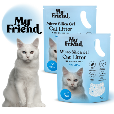 My Friend Micro Silica Żwirek Silikonowy Dla Kota PROM 2 sztuki x 3,8 L