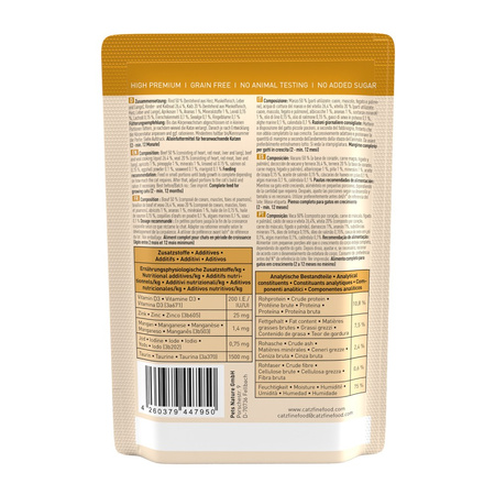 Catz finefood Kitten No.07 wołowina cielecina 85g mokra karma dla kociąt