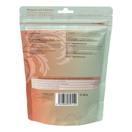 Catz finefood Meatz Wild Mix  45 gr  przysmak dla kota z suszonego mięsa mix