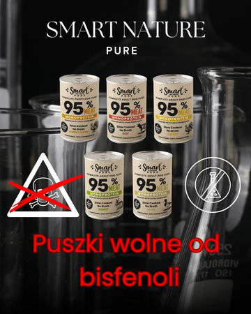 Smart Nature Pure DUCK 95% MIĘSA Monoproteinowa karma mokra dla psa PROMOCJA 7+1