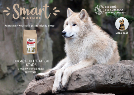 Smart Nature Dog Small Beef 2kg Monoproteinowa karma dla psa wołowina Angus