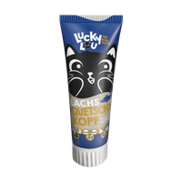 Lucky Lou Squeeze Head Adult Łosoś 75g niesamowicie smakowite kocie tubki