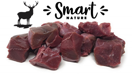 Smart Nature Dog Venison 2kg karma bez zbóż dla psów z mięsa jelenia i dzikiego łososia dla wszystkich ras, bez kurczaka
