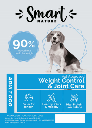 Smart Nature VET Weight Control & Joint Care 1,5kg odchudzanie psów Ryby