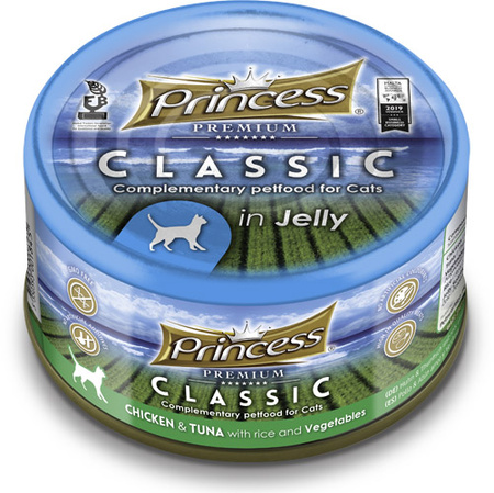 Princess Premium Kurczak Tuńczyk Warzywa 170g mokra karma dla kota