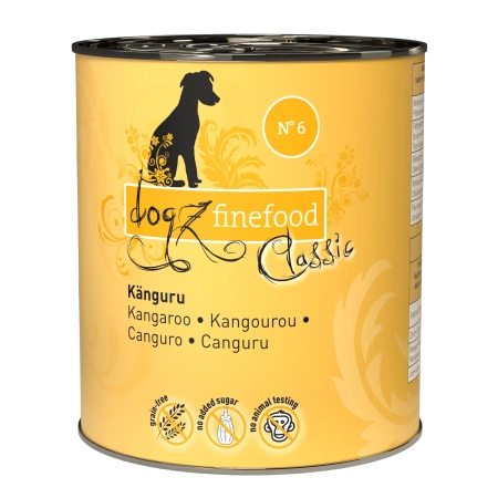 Dogz finefood No.6 kangur 800g Hipoalergiczna karma mokra dla psa z kangura