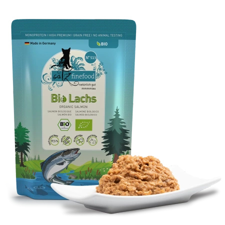 Catz finefood Bio N° 513 Organic Salmon 85g Mokra karma dla kota z Łososia EKO składników