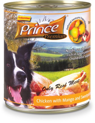 Prince Paleo Kurczak Mango 800g 100% mięsna mokra karma dla psa