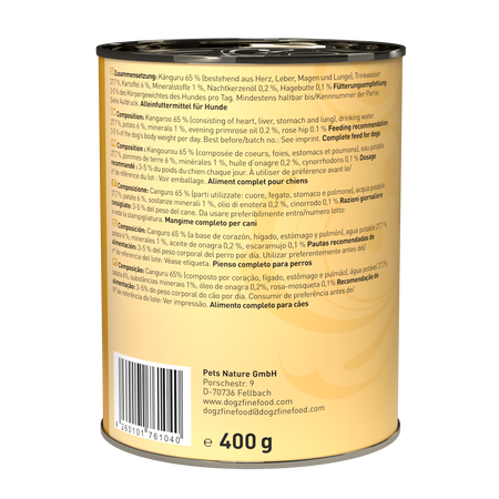 Dogz finefood No.6 kangur 400g mokra karma dla psa