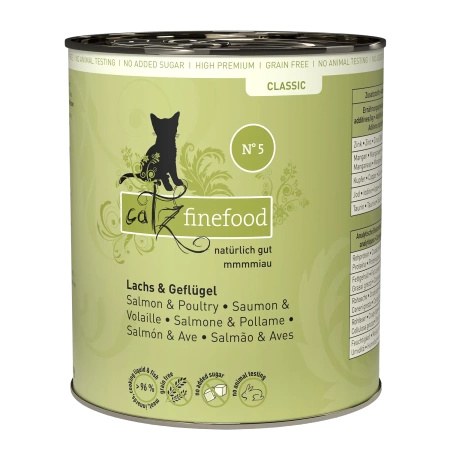 Catz finefood No.5 łosoś & drób  800g mokra karma dla kota