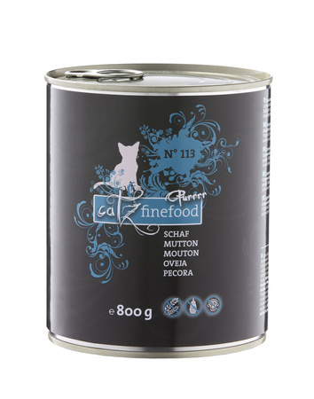 Catz finefood Purrrr No. 113 baranina 800g mokra karma dla kota