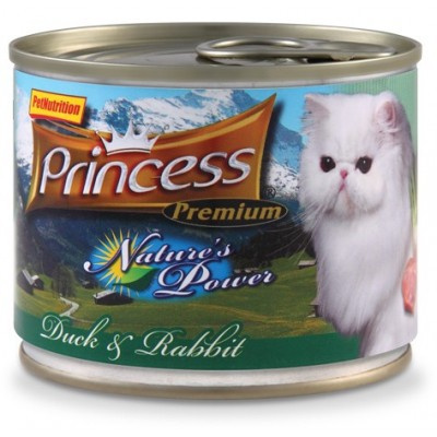 Princess Nature's Power Kaczka Królik 200g karma mokra dla kota