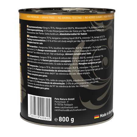 Catz finefood Purrrr No. 107 kangur 800g mokra karma dla kota