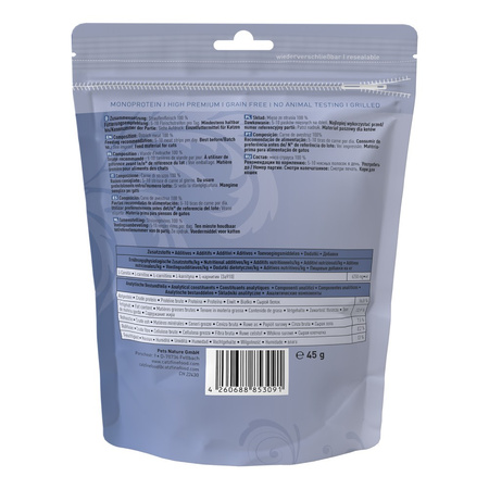 Catz finefood Meatz N°17 Struś 45 gr przysmak dla kota z suszonego mięsa strusia