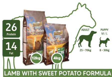 Prince Taste of Nature Jagnięcina 4kg karma dla psów bez zbóż i kurczaka