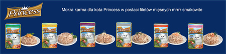 Princess Premium Hairball  Tauryna 70g mokra karma dla kota
