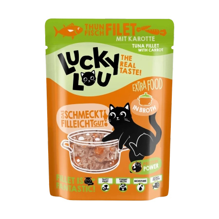 Lucky Lou Extra Food Tuńczyk z marchewką w saszetce 70g