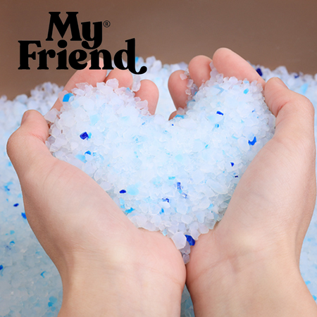 My Friend Natural Silica 3,8l Żwirek Silikonowy Dla Kota 5 sztuk