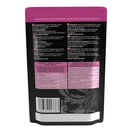 Catz finefood Purrrr N° 119 - wołowina 85g karma mokra dla kota