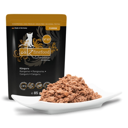 Catz finefood Purrrr No. 107 kangur 85g mokra karma dla kota