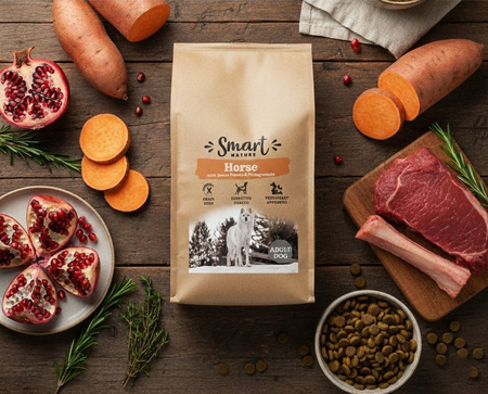 Smart Nature Holistic Dog Horse 2 kg Monobiałkowa karma dla psa z mięsa końskiego, bez zbóż