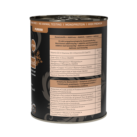 Catz finefood Purrrr No. 109 dzik 400g mokra karma dla kota