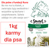 Dla potrzebujących psów sucha karma 1kg Smart Nature Jagnięcina