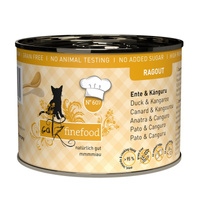 Catz Finefood Ragout No 607- kaczka z kangurem 180g mokra karma dla kota