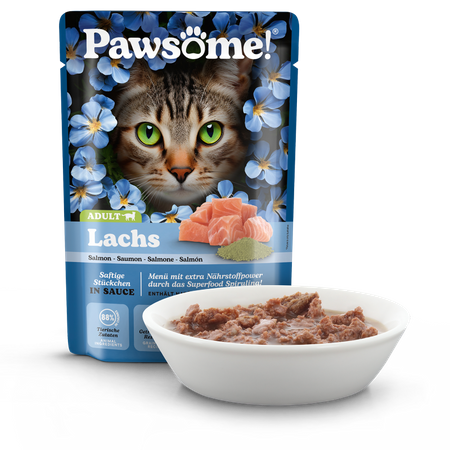 Pawsome  Łosoś 85g saszetka dla kota 88% mięsa