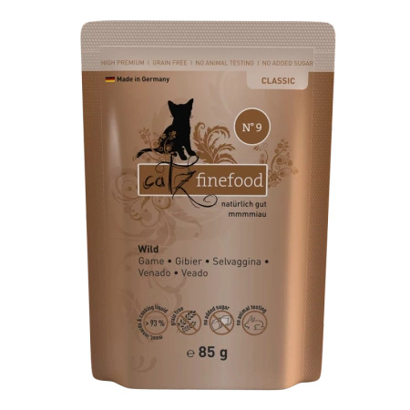 Catz finefood No.9 dziczyzna 85g mokra karma dla kota